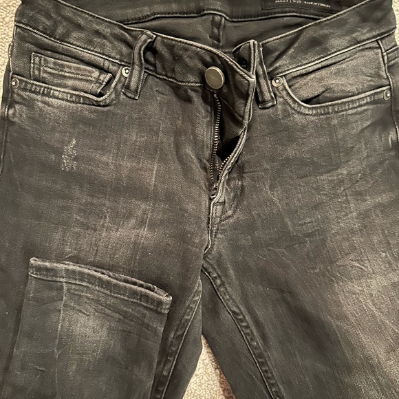 All Saints Low Rise MAST jeans in dark grey wash - Picture 2 of 3